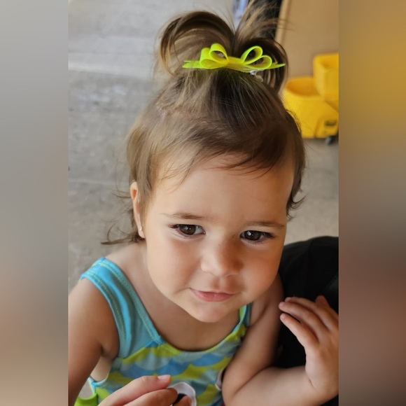 WATERPROOF JELLY GLISTENING HAIR BOW SET - Picture 3 of 9